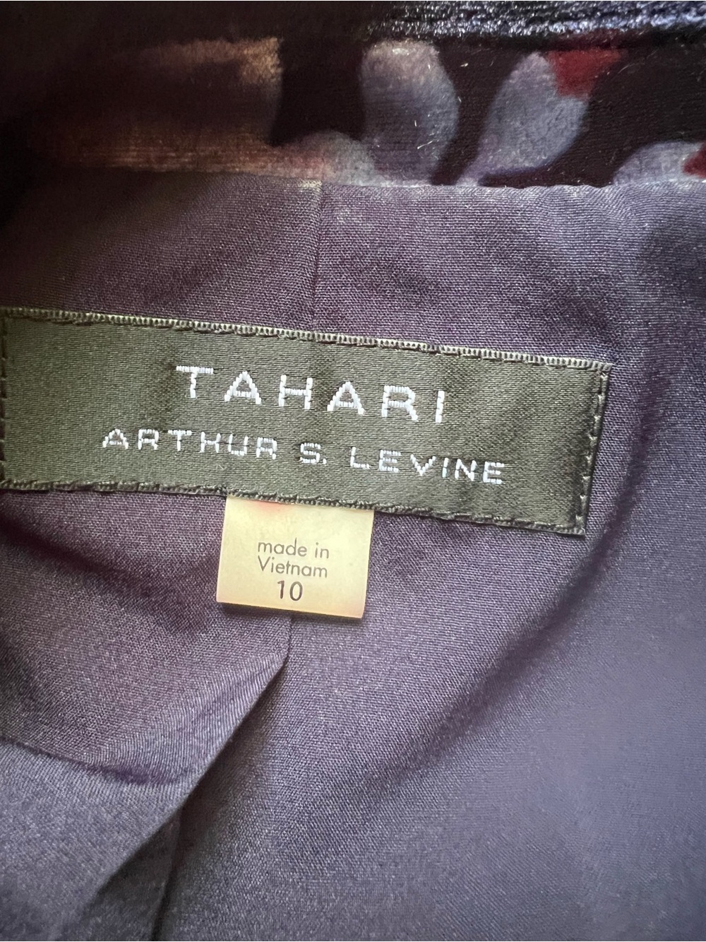 Tahari Velvet Floral Blazer 10 - Picture 7 of 8